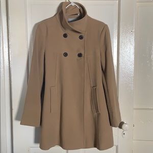 Women’s beige Pea coat size small worn 2x!